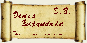 Denis Bujandrić vizit kartica